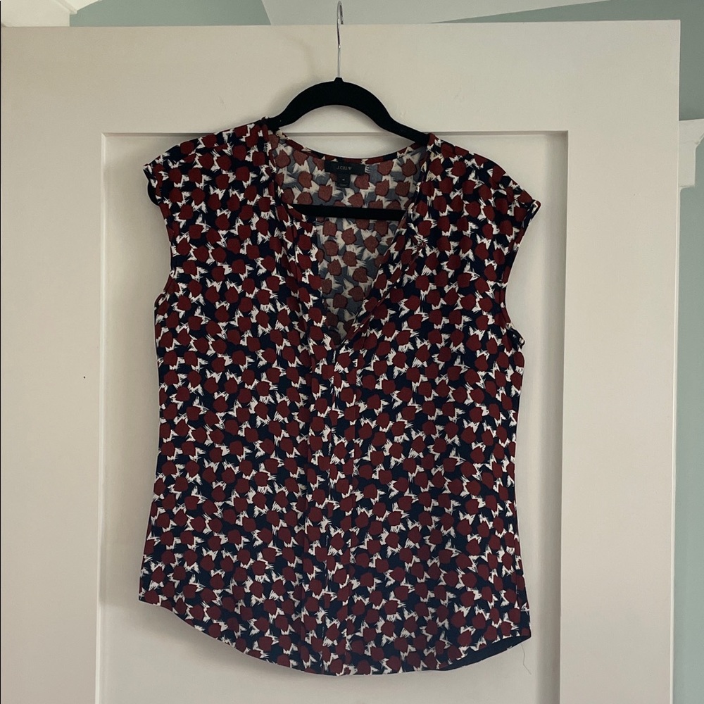 J. Crew Women's Cap Sleeved Blouse
